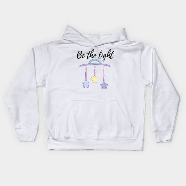 BE THE LIGHT MULTICOLORED STARS ILLUSTRATION Kids Hoodie by Artistic_st